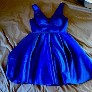 Deep Blue homecoming dress